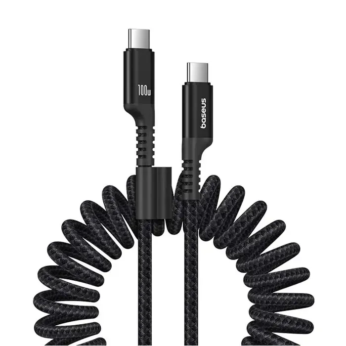 baseus fish-eye usb c to usb c fast charging cable 1 m 100 w black - slika 2