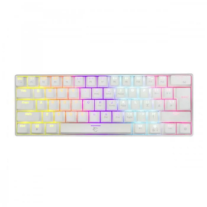 white shark gaming mehanička tipkovnica gk-2022 shinobi bijela / crveni sw - slika 2