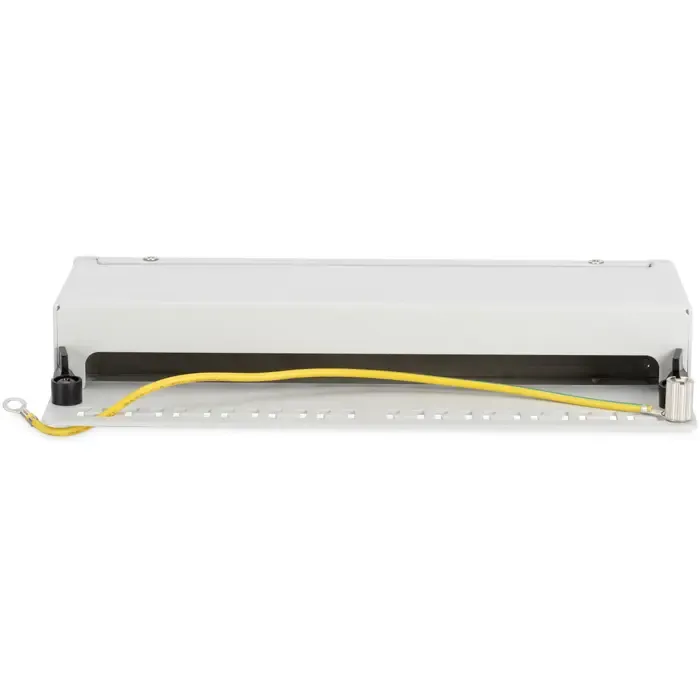 digitus modular desktop patch panel, 12-port (light gray, for keystone modules, with labeling field) - slika 3