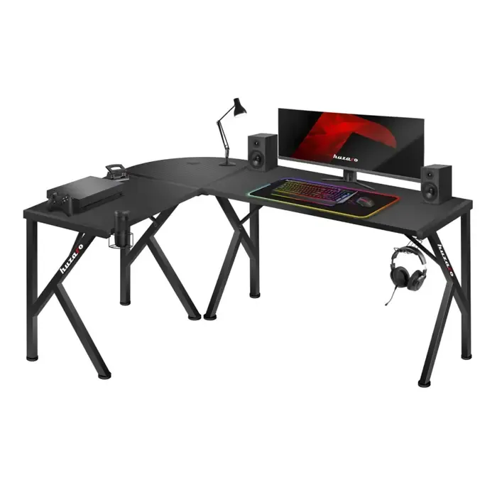 gaming desk huzaro hero 6.3 black - slika 1