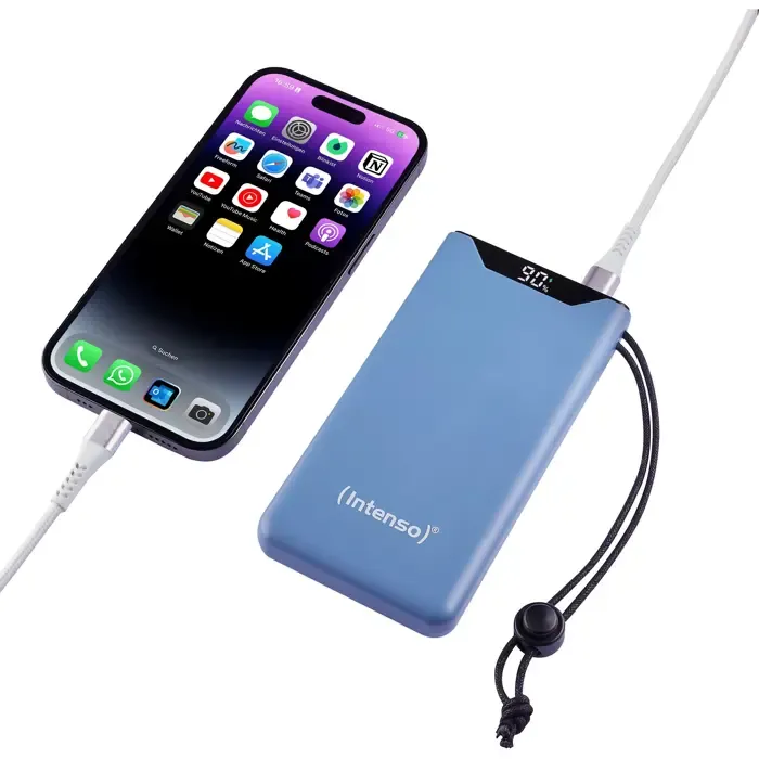 intenso powerbank f10000 blue (blue, 10,000 mah, pd 3.0, quick charge 3.0) - slika 4