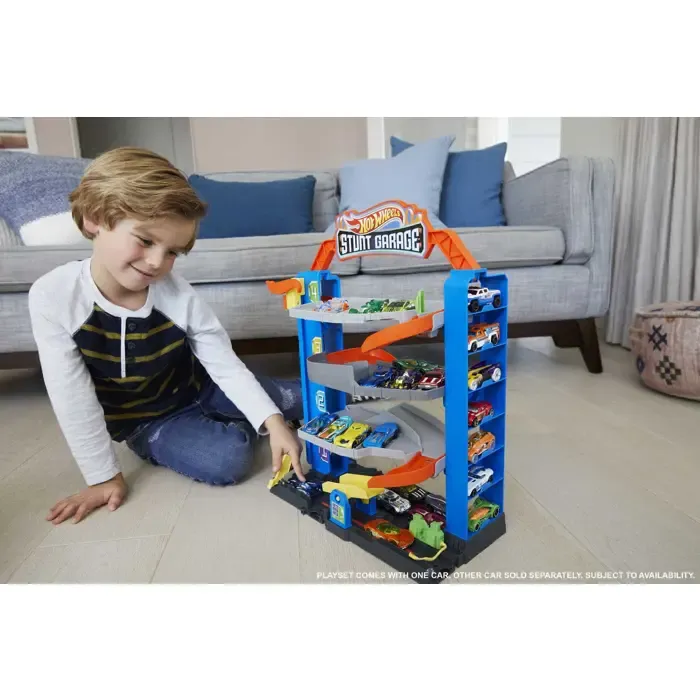hot wheels city stunt garage, gnl70 mattel - slika 2