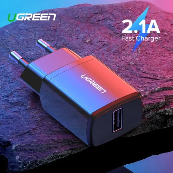 ugreen punjač, 2,1a, usb-a, crni - slika 3