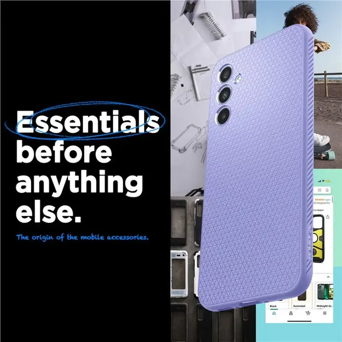 spigen liquid air, zaštitna maska za telefon, ljubičasta - samsung galaxy a34 5g (acs06104) - slika 2