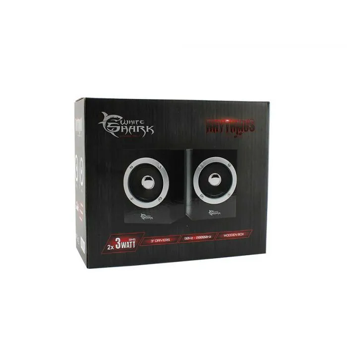 white shark gaming 2.0 stereo zvučnici rhythmus - slika 4