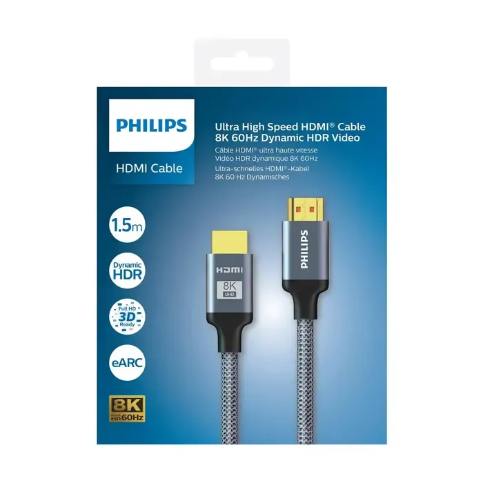 philips ultra-high-speed hdmi kabel, 1.5m, 8k - slika 1