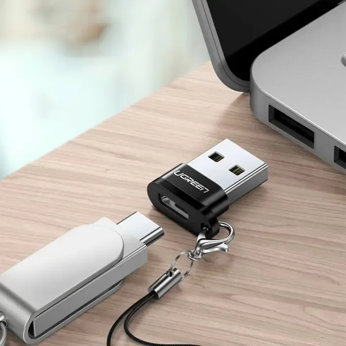 ugreen, usb-c 3.1 (f) / usb-a 2.0 (m), crni - slika 5