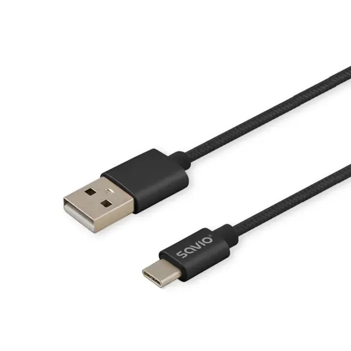 savio cl-129 usb cable 2 m usb 2.0 usb a usb c black - slika 2
