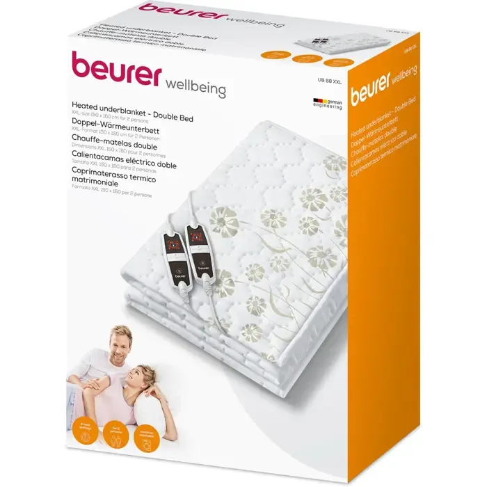 beurer ub 68 xxl, heated underblanket (white, 150 x 160 cm (2 persons)) - slika 3