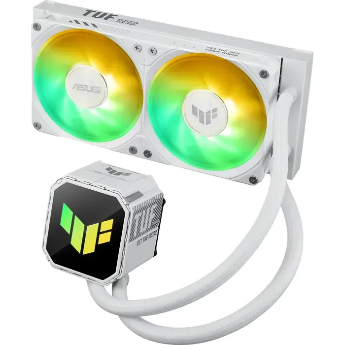 asus tuf gaming lc iii 240 argb (white, white edition) - slika 5
