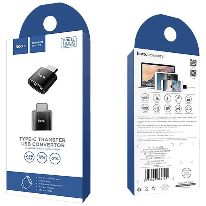hoco. adapter usb type c na usb-a - ua5 - slika 2