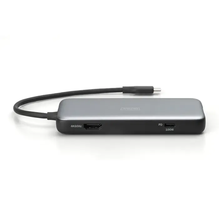 digitus 7-port usb-c docking station (gray/black) - slika 2