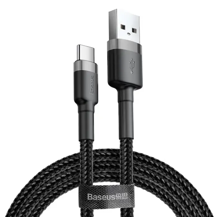 baseus catklf-bg1 mobile phone cable black 1 m usb a usb c - slika 2