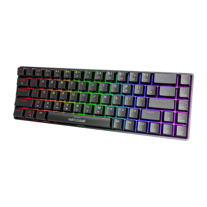 fifine gk1 mechancial keyboard ,65% rgb (black) - slika 2