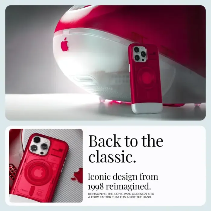 spigen classic c1 magsafe, ruby - iphone 15 pro - slika 4