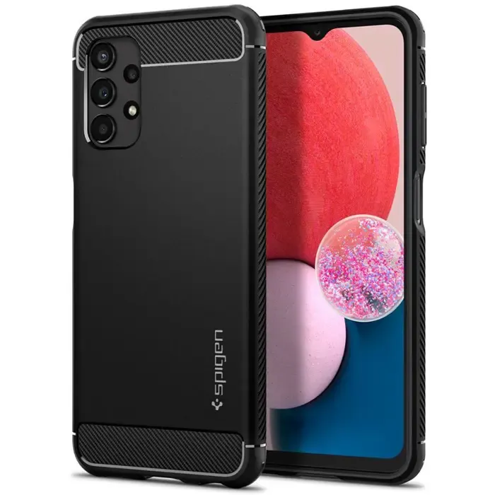 spigen rugged armor, zaštitna maska za telefon, mat crna - samsung galaxy s22 - slika 5