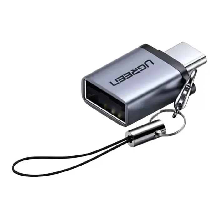 ugreen adapter, usb-c 3.1 (m) na usb 3.0 a (ž) otg, sivi - slika 2