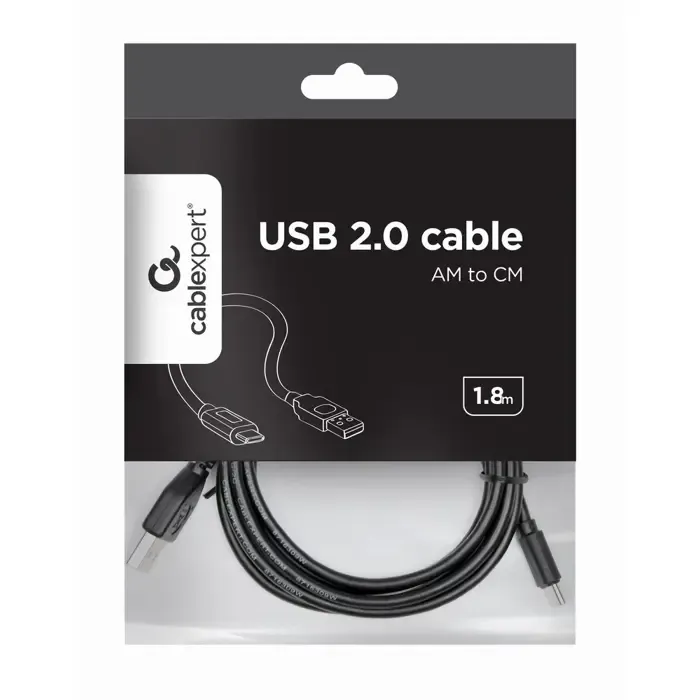 gembird kabel / adapter usb cable 1.8 m usb 2.0 usb a usb c black - slika 5