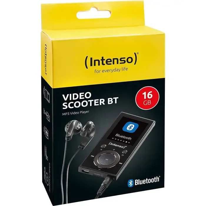 intenso mp3 player video scooter bt 16gb - black - slika 4