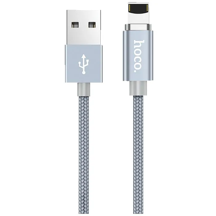 hoco. usb kabel za iphone, metal magnetic, lightning, 2.0 a - u40a magnetic lightning - slika 3