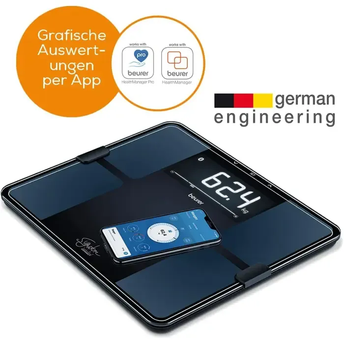 beurer diagnostic scale bf 915 (black) - slika 3