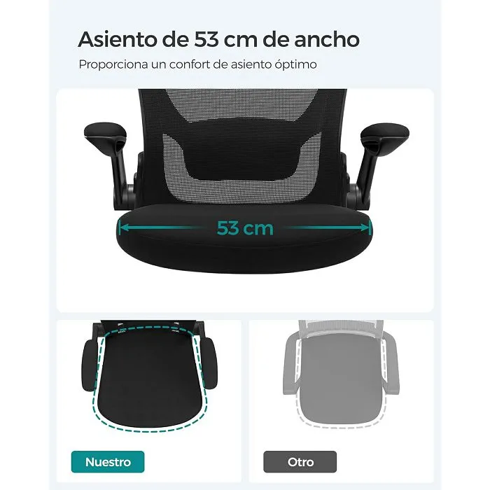 songmics office chair obn37bkv2 - slika 4