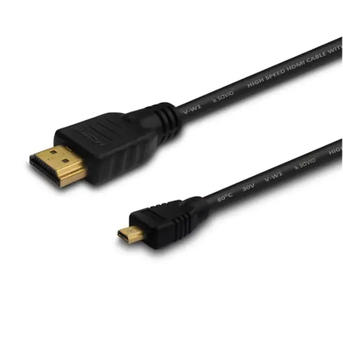 savio cl-39 hdmi cable 1 m hdmi type a (standard) hdmi type d (micro) black - slika 2