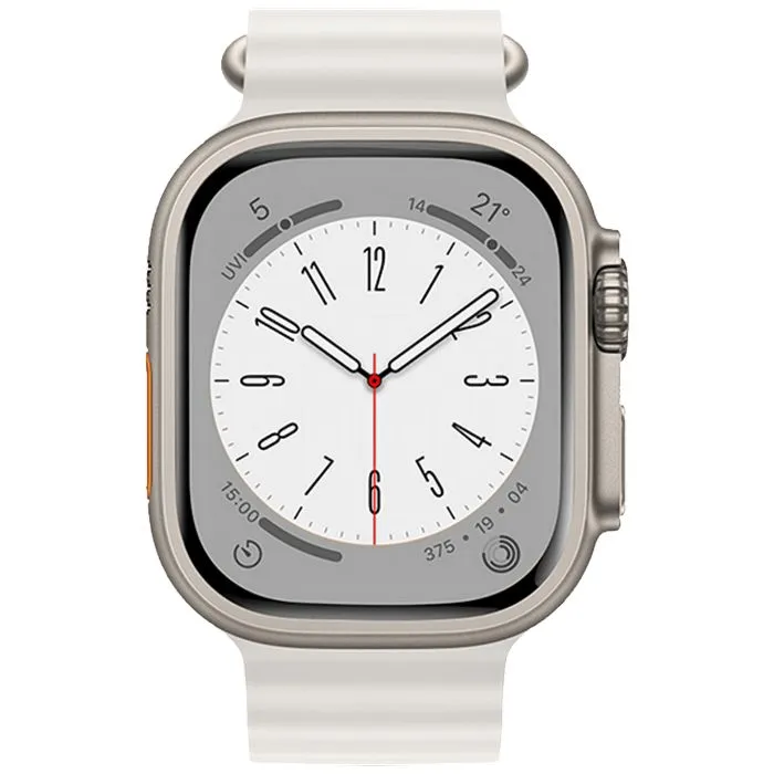 hoco. silikonski remen za iwatch, 42/44/45/49mm, bijela - iwatch wa12 white - slika 3