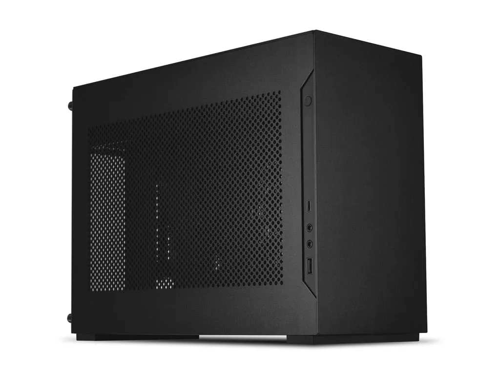 računalniško ohišje lian li a4-h2o x5, mini-itx, pcie 5.0, črno - a4h2ox5 - slika 1
