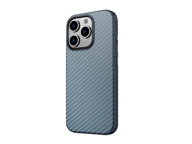 swissten maskica shell magstick za iphone 16 pro max carbon plava!!! - 03090023 - slika 1