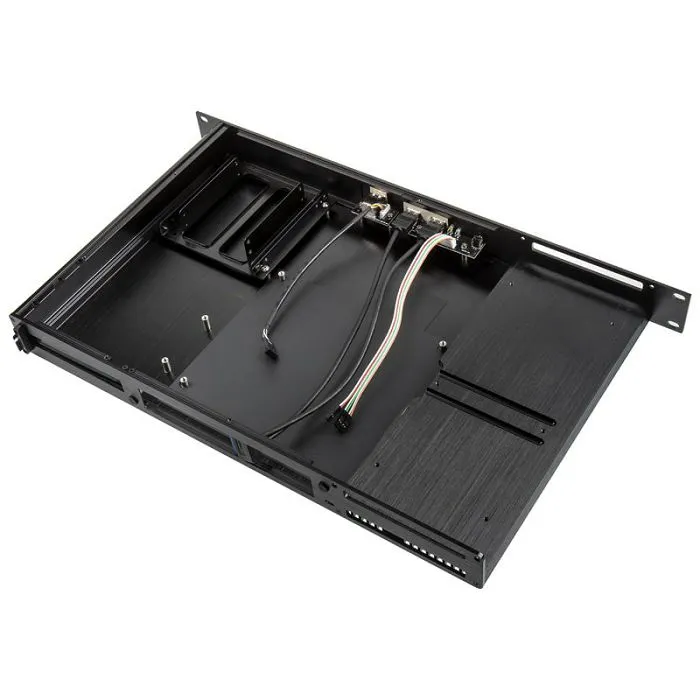 akasa galileo tu3 thin-mini-itx 1u kućište, oem - crno a-itx29-m1b - slika 2