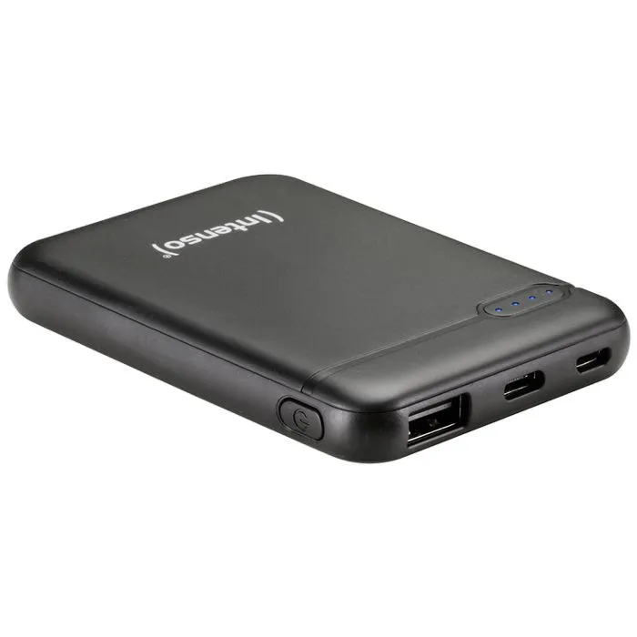 (intenso) prijenosni punjač za mobitele i tablete 5000mah - powerbank xs5000 black - slika 2