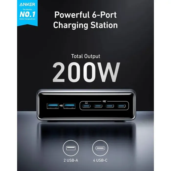 anker prime gan desktop charger 200w - slika 4