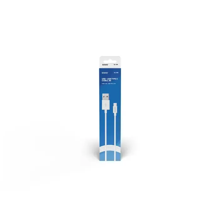 savio usb – usb type c cable 5a, 1m cl-126 white - slika 4
