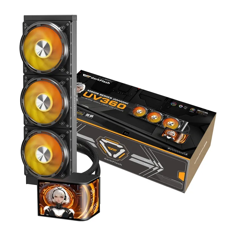 darkflash uv360 cpu cooler (black) - slika 1