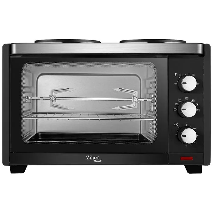 zilan mini pećnica sa grilom + ventilator, 28 l, 3200 w, crna - zln0997 - slika 4