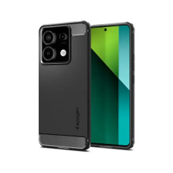 spigen rugged armor, matte black - xiaomi redmi note 13 pro 5g / poco x6 5g - slika 1