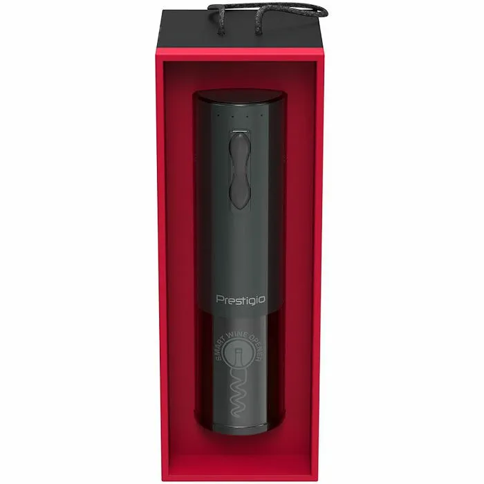 bolsena, electric wine opener with prestigio logo, aerator , vacuum preserver, black color - slika 3