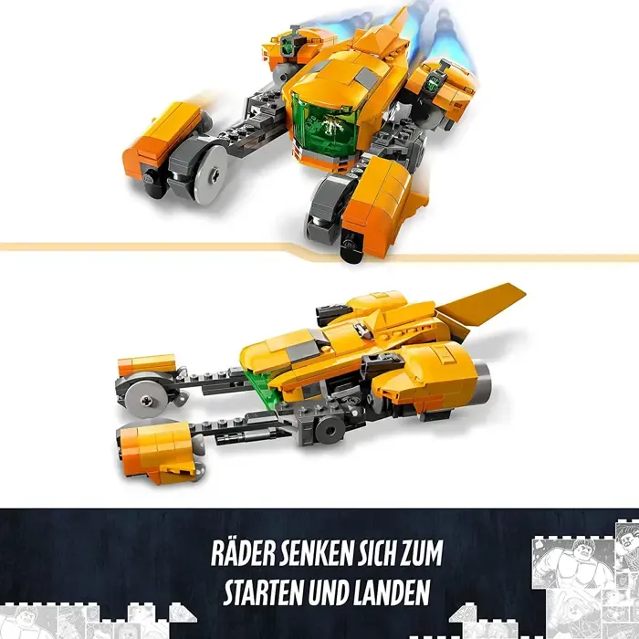 lego 76254 marvel baby rocket ship construction toy - slika 5