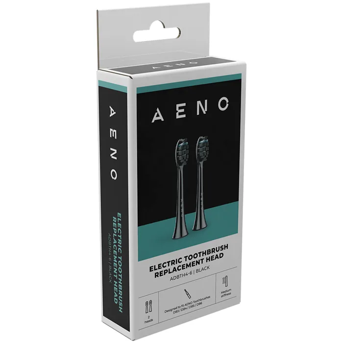 aeno replacement toothbrush heads, black, dupont bristles, 2pcs in set (for adb0004/adb0006 and adb0003/adb0005) - slika 4
