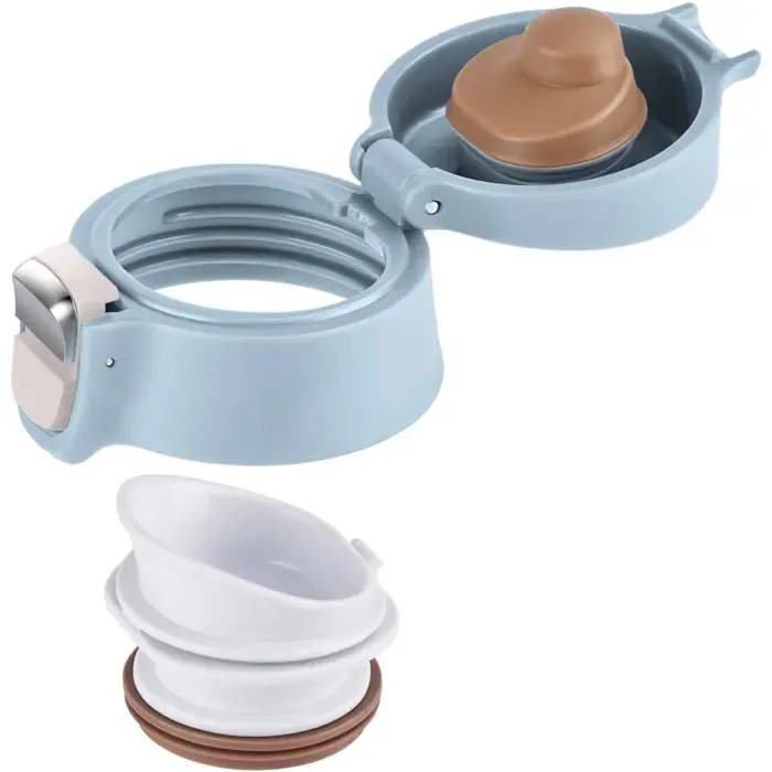 emsa travel mug light thermal mug (light blue, 0.4 liters, flip lid) - slika 5