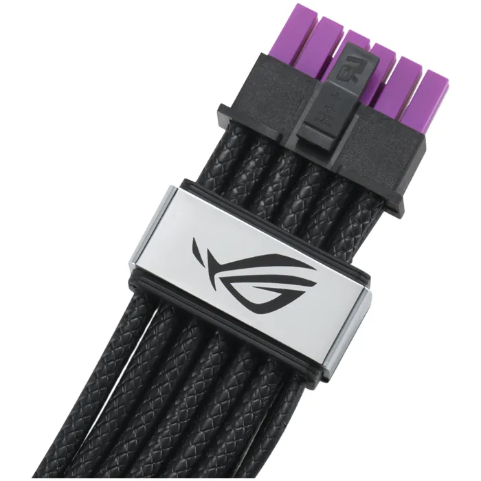 asus rog equalizer kabel, 12v-2x6 pcie, 1x pcie 16-pin, 750mm - 90ye00bn-b0qa00-a - slika 3