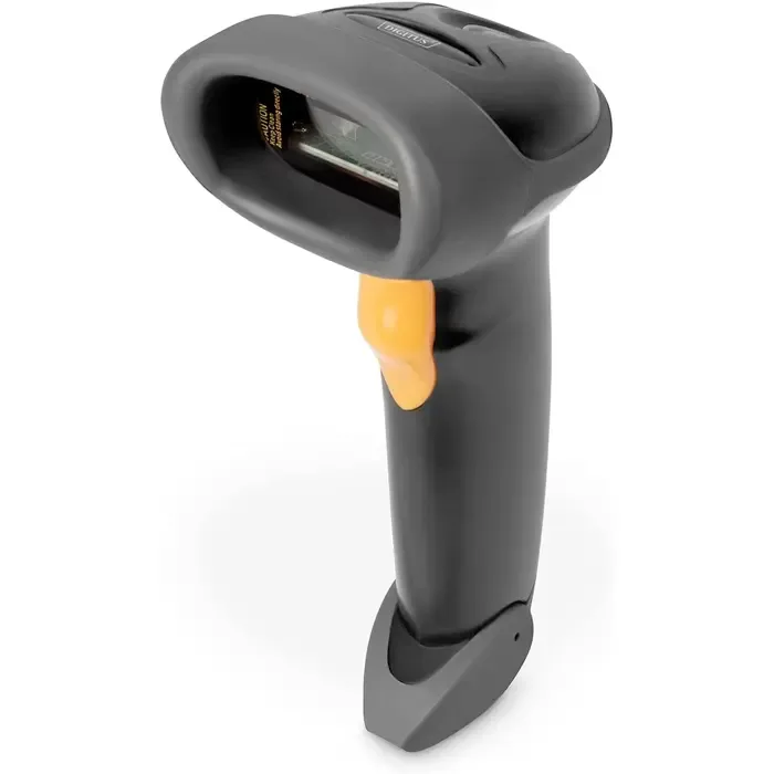 digitus 1d barcode handheld scanner, barcode scanner (grey/black) - slika 1