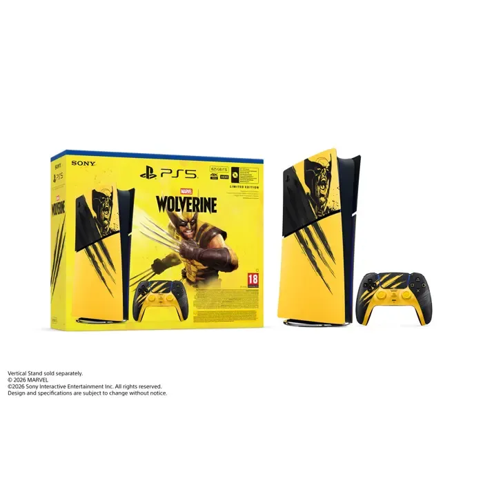 playstation 5 digital edition e chassis marvel’s wolverine battle yellow limited edition vch - preorder 16.09. - slika 1