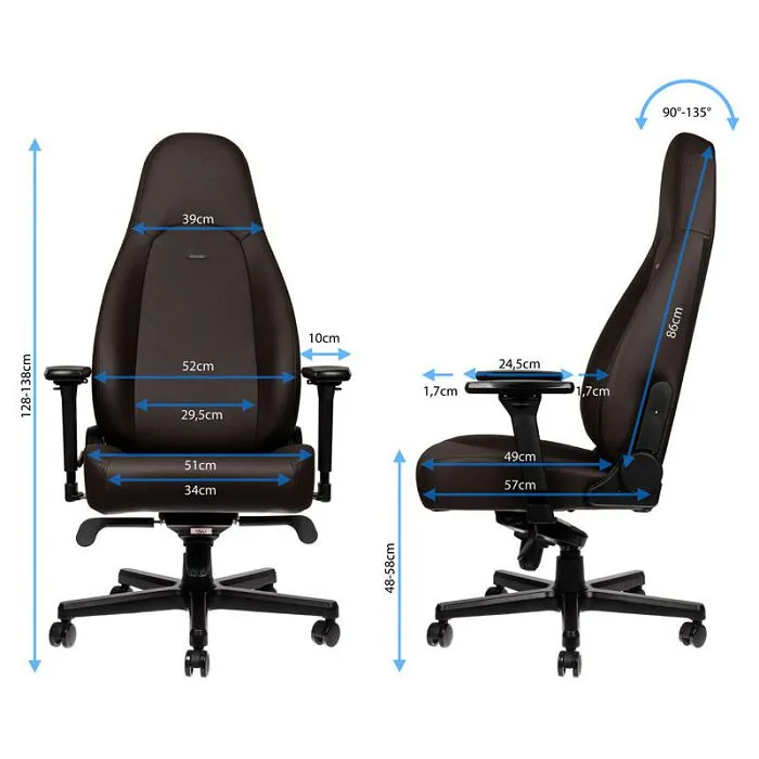 noblechairs icon gaming stolica - java edition nbl-icn-pu-jed - slika 2