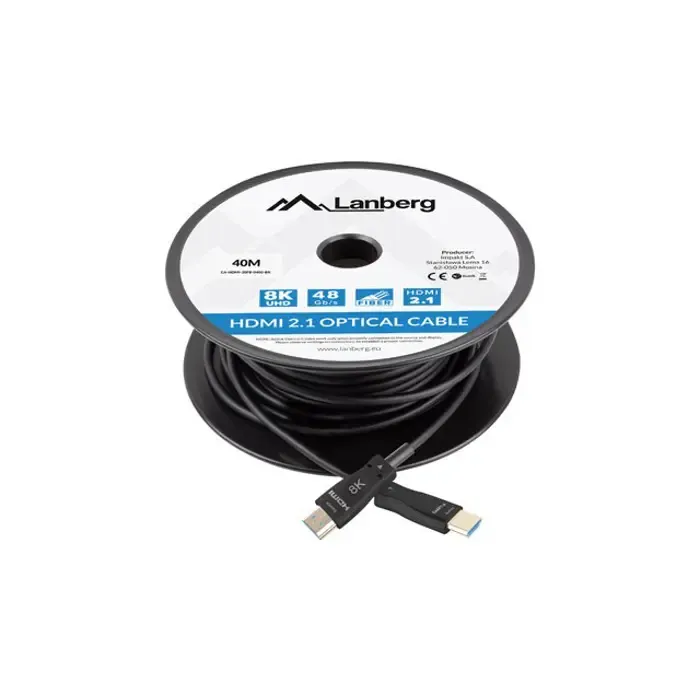 lanberg hdmi cable m/m v2.1 40m 8k optical aoc - slika 2