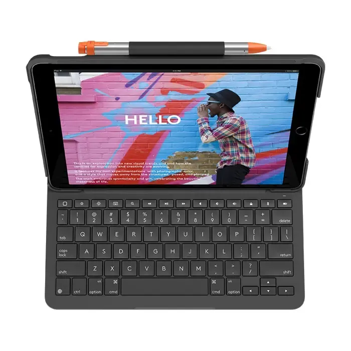 logitech slim folio for ipad (7th, 8th, & 9th generation) - slika 3