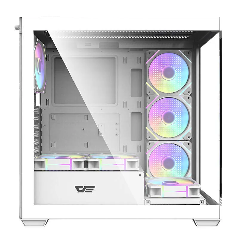 computer case darkflash ds900 (white) + 7 argb fans - slika 2
