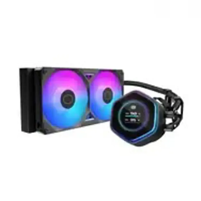 cooler master masterliquid atmos ii 240 lcd black processor liquid cooling kit 12 cm 1 pc(s) - slika 2