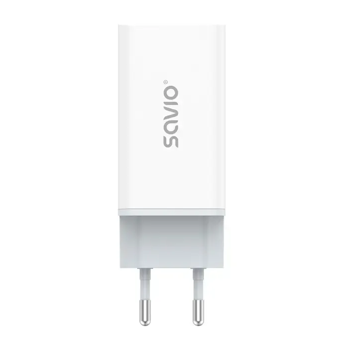 savio la-07 gan 65w mains charger, usb, qc4.0+, pd 3.0, white - slika 5